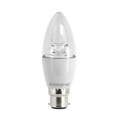 Integral led ampoule flamme b22 540lm 6w équivalent a 40w 5000k claire ilb35b22c6.0n05kbewa