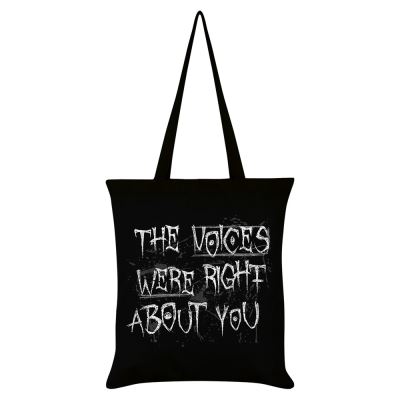 Fourre-tout The Voices Were Right About You 38 x 42 cm noir