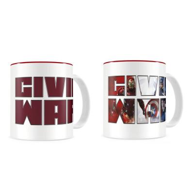 Mug Marvel Civil War - Thermo Logo