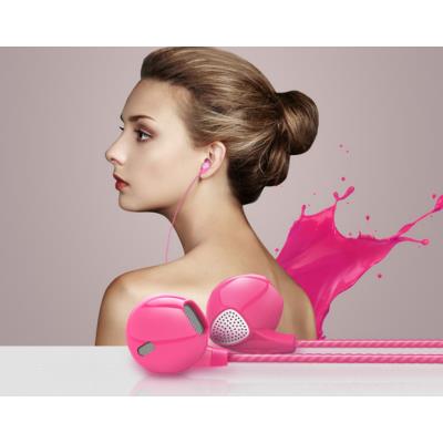 Ecouteurs pour Smartphone avec Micro Réglage Kit Main Libre INTRA-AURICULAIRE Casque Universel Jack (ROSE)