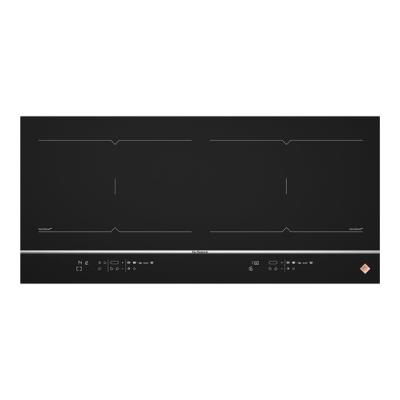 De Dietrich DPI7768X - Fascination Collection - table de cuisson à induction - 4 plaques de cuisson - Niche - largeur : 90 cm - profondeur : 49 cm - noir