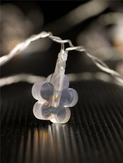 Guirlande Lumineuse a LED - 20 Fleurs Jaunes - 5 metres