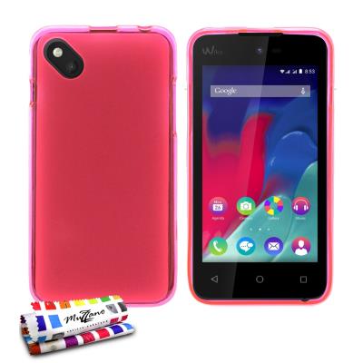 Coque Souple Ultra-Slim Le Glossy Hybrid Rose pour WIKO SUNSET 2