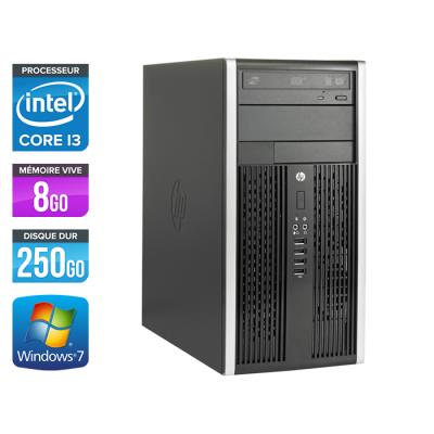 Unité centrale HP Elite 8200 Tour - Noir - Intel Core i3-2120 / 3.3 GHz - RAM 8 Go - HDD 250 Go - DVDRW - Gigabit Ethernet - Windows 7 Professionnel