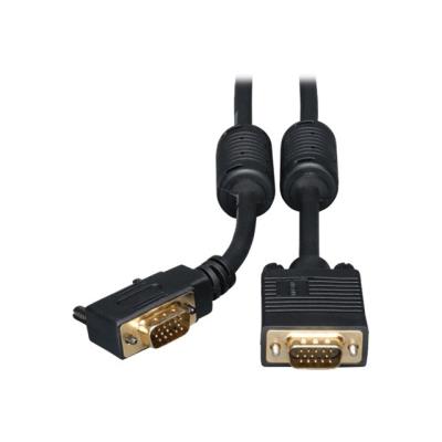 Tripp Lite 10ft VGA Coax Monitor Cable with RGB High Resolution Right Angle HD15 M/M 10' - câble VGA - 3 m