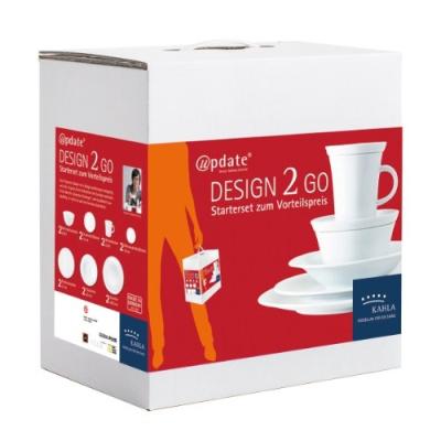 kahla 32e198a90032c update design 2 go service de vaisselle blanc 14 pièces