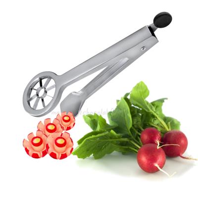 Tellier - décorateur radis et cornichons, inox