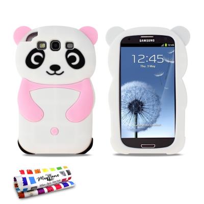 Coque souple Rose , Panda, ORIGINALE de MUZZANO pour SAMSUNG I9300