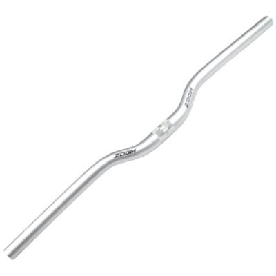 Guidon vtt en aluminium argent pour un blocage 25,4 mm, 9°