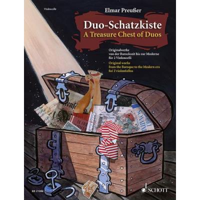 Partitions classique SCHOTT A TREASURE CHEST OF DUOS - VIOLONCELLE Violoncelle