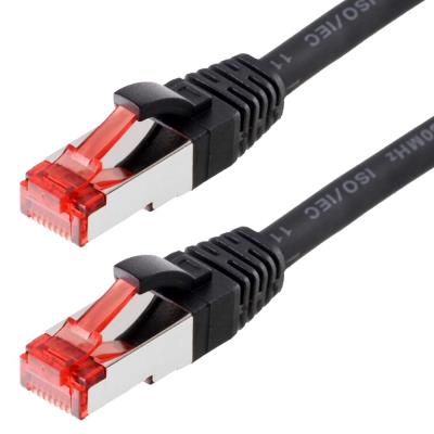 Patchcable s ftp (pimf) cat 6 noir 15m - patchcable avec schmalem knickschutz helos 118037