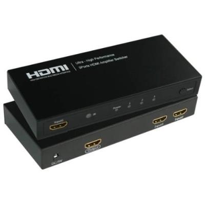 Microconnect hdmi switch 3 in - 1 out power adapter, remote control, mc-hmsw301