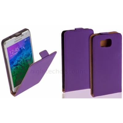 Housse etui coque pochette PU cuir fine pour Samsung Galaxy Alpha G850F + film ecran - MAUVE - htdmobiles