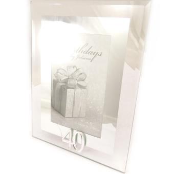 Cadre Photo Anniversaire 40 Ans Chrome 10x15 Cm Achat Prix Fnac