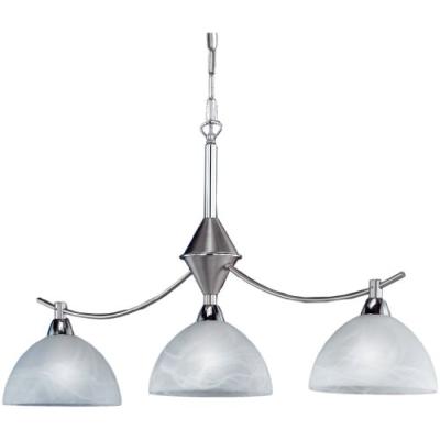 HONSEL 77733 LAMPE SUSPENSION NICKEL MATCHROMÉ VERRE D'ALBÂTRE