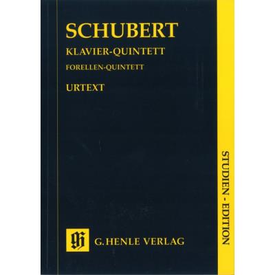 Partitions classique HENLE VERLAG SCHUBERT F. - QUINTET A MAJOR OP. POST. 114 D 667 FOR PIANO, VIOLIN, VIOLA, VIOLONCELLO AND DOUBLE B Piano