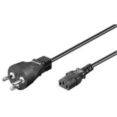 Powercord dk 1m iec320 black microconnect pe12041r
