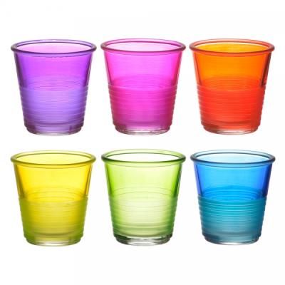 Set de 6 verres fluos petit modèle