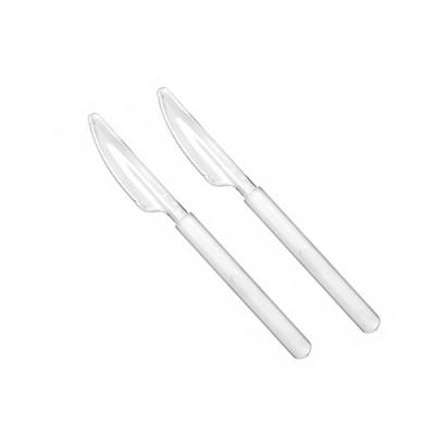 PAPSTAR 50 COUTEAUX - 19CM - PLASTIQUE - PREMIUM - TRANSPARENT