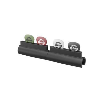 Accessoires guitares K&M 14510-000-55 SUPPORT DE MEDIATORS NOIR POUR PIED DE MICROPHONE K&M Médiators