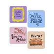 Pack de 4 sous-verres Friends Quotes