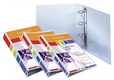 Classeur Exacompta personnalisable PEVA Kreacover 4 annx en D 32x26,8cm Dos 42mm Blanc