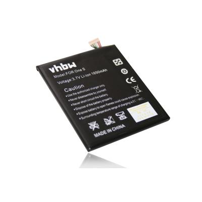 Batterie Li-Polymer 1650mAh (3,7V) pour HTC One S, HTC Ville, Ville C, HTC Z520e, Z560E. Remplace les batteries 35H00185-01M, 35H00185-02M, BJ40100