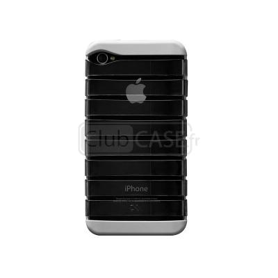 Coque RibCage Noir Grise pour Apple iPhone 4 4S