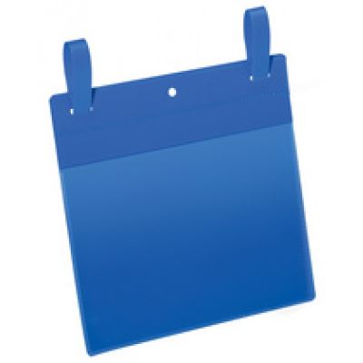 durable durable pochettes avec languette pour casier en treillis, a4 noir