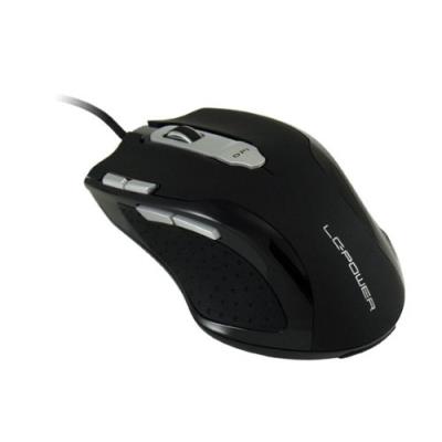 LC Power m1000BL optical - Operator_5K - muis - USB - zwart/zilver