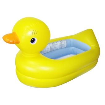 Munchkin White Hot Baignoire Gonflable Canard Avec Securite Transats De Bain Et Anneaux Achat Prix Fnac