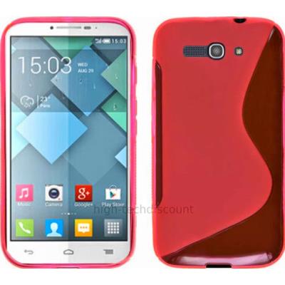 Housse etui coque silicone gel fine pour Alcatel One Touch Pop C9 7047D + film ecran - ROSE