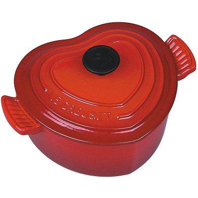 Le Creuset - Cocotte coeur - Cerise