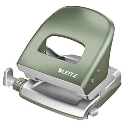 Leitz Locher Style Nexxt 5006, Seladon-Grn Stanzleistung 30 Blatt, Aus Metall, Mit Anschlagschiene Fr A4, A5, A6, Folio, Us-Qua