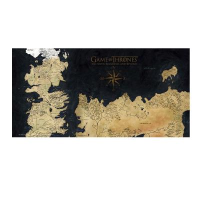 Poster En Verre Game of Thrones Westeros Map 50x25cm
