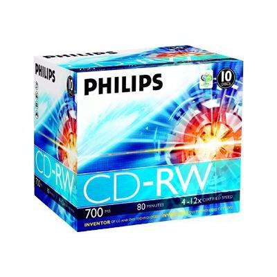 Philips CW7D2NJ10 - CD-RW x 10 - 700 MB - opslagmedia
