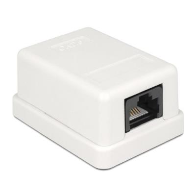 Delock - Prise Pour Montage En Surface - Rj-45 - Blanc