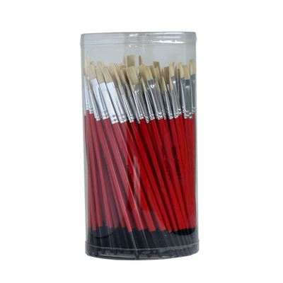 Pinceaux poil soie de porc assortiment de 144 pièces - tri star