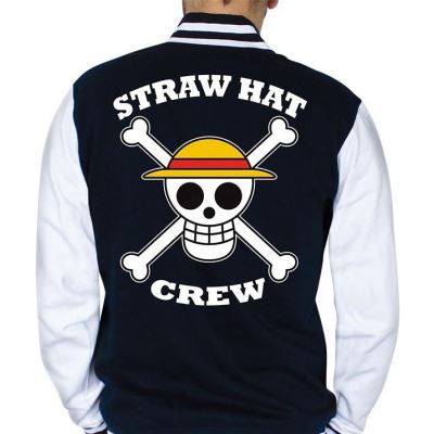 ONE PIECE - SWEAT Skull Homme - Navy / White (XXL)