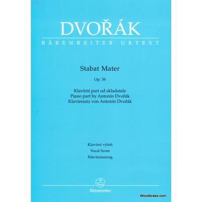 Partitions classique BARENREITER DVORAK A. - STABAT MATER - CHOEUR ET PIANO Choeur et ensemble vocal