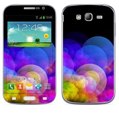 SKIN STICKERS POUR SAMSUNG GRAND DUOS (STICKER : CERCLES DE LUMIERES)