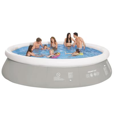 Piscine autoportante grise ronde 450 x 122 cm