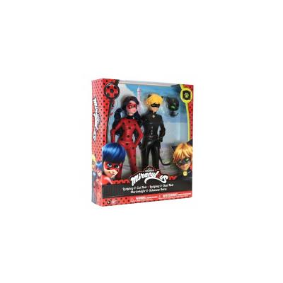 Bandai - Miraculous Ladybug - Pack De 2 Poupées Mannequin 26 Cm - Ladybug Et Chat Noir - 39810
