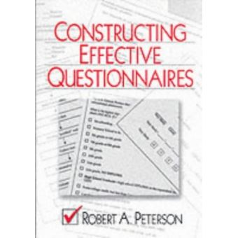 Constructing Effective Questionnaires - broché - Achat Livre | fnac