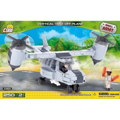 Cobi small army 2360 - vertical take off plane (avion a decollage vertical) cobi klocki co-2360