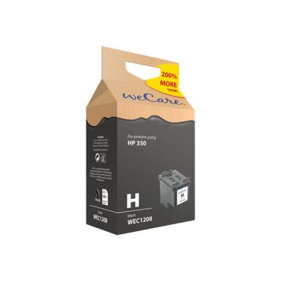 Wecare WEC1208 - zwart - gereviseerd - inktcartridge (alternative for: HP 350)