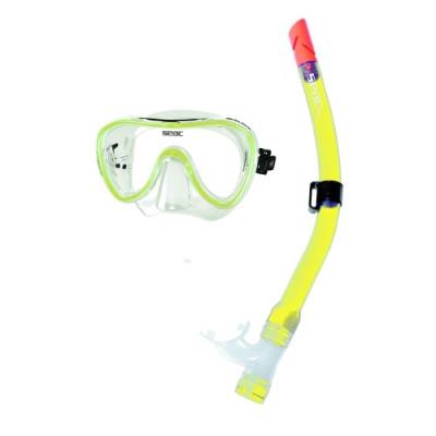 Seac set bis salina md masque et tuba jaune