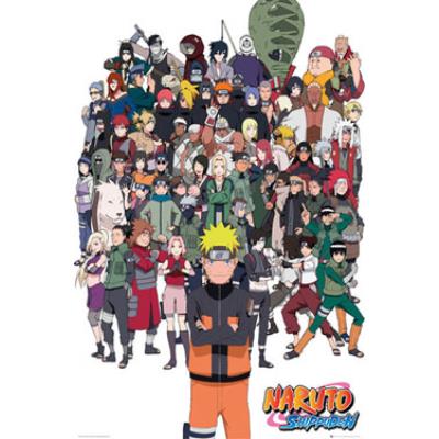 Affiche maxi Naruto Shippuden Groupe