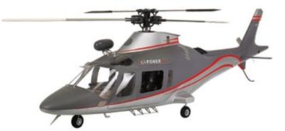 Fuselage fibre Augusta A109 (Train rentrant) - Raptor 90