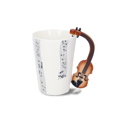 La tasse musique avec anse violon tasse mug thermosensible thermo réactif chaleur